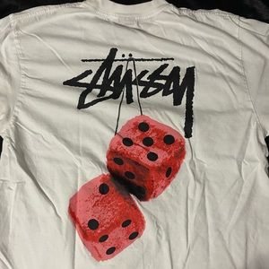 Stussy red dice tee
